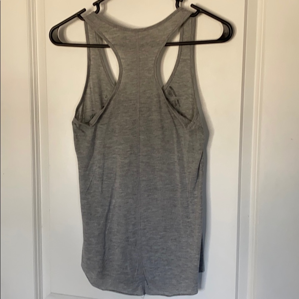 Gray racer back tank top - Picture 3 of 3
